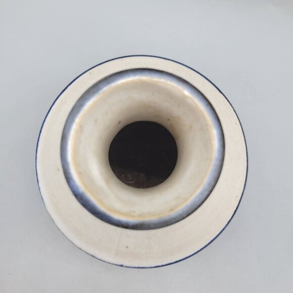 Bennett Welsh Pacific Stoneware Inc Ceramic Vase Blue Gray Brown Abstract 1970s - Picture 5 of 7